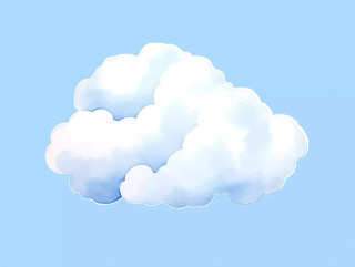 卡通插画可爱云朵元素